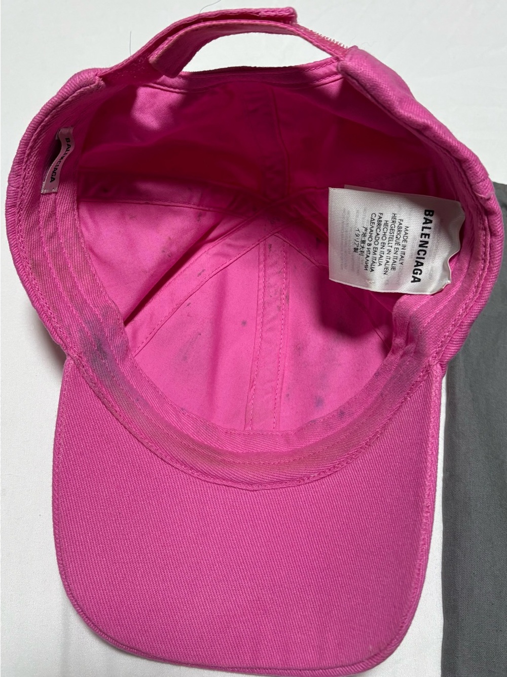Authentic Balenciaga Pink Logo Baseball Cap - Picture 4 of 5